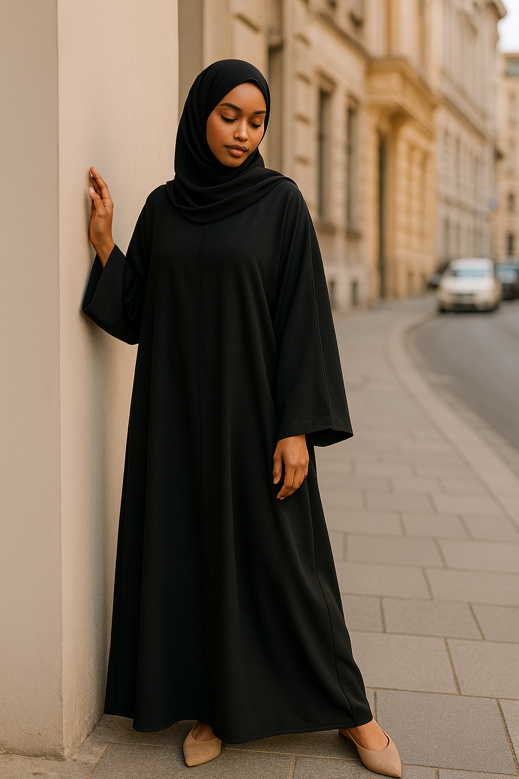 ZZ Abaya — Classic Black Edition