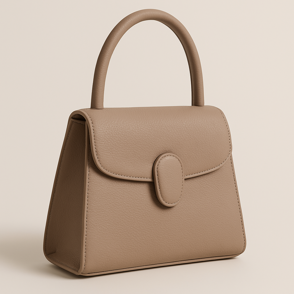 Raaz Bag — Taupe Leather Classic Tote