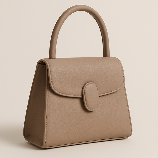 Raaz Bag — Taupe Leather Classic Tote