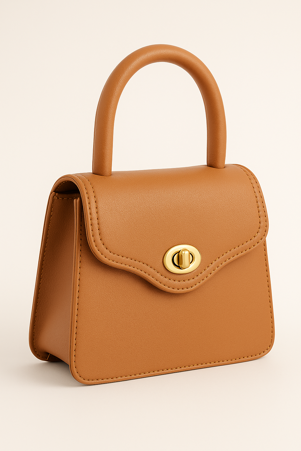 Raaz Bag — Taupe Leather Classic Tote